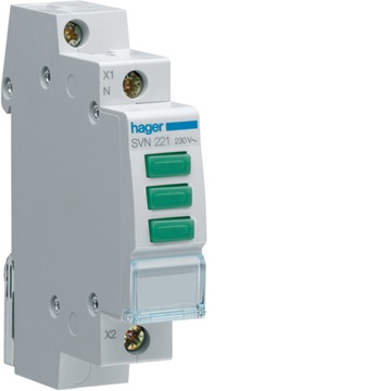 HAGER LAMPKA SYGNALIZACYJNA LED 3-FAZ SVN221