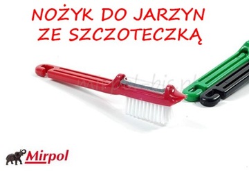 NOŻYK DO JARZYN ZE SZCZOTECZKĄ !!! WYPRZEDAŻ !!!
