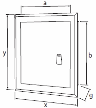 МЕТАЛЛИЧЕСКАЯ ДВЕРЬ INSPECT 20x30 ГРАФИТ, СЕРЫЙ