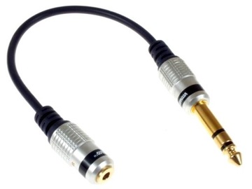 Adapter na kablu JACK 3,5 gn.JACK 6,3 wt. VITALCO