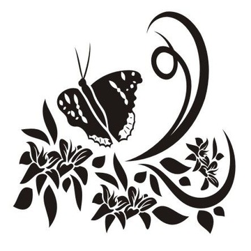 Naklejka na ścianę motyle - Motylkowa fantazja 31