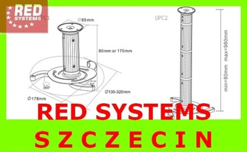 Поворотное потолочное крепление для проектора, вращение 10 кг.