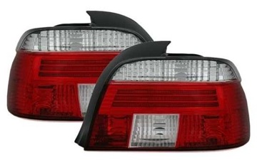 LAMPY TYLNE BMW E39 96-08/00 RED WHITE NEON