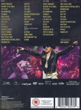 ^ Guns N' Roses АППЕТИТ К ДЕМОКРАТИИ DVD+2CD