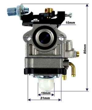 КАРБЮРАТОР КИТАЙСКОГО БЕНЗИНОВОГО ТРИВЕРА, ГОРЛО 10мм