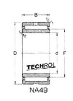 NA 4906 ИГОЛЬЧАТЫЙ ПОДШИПНИК 30x47x17 мм NA4906