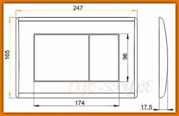 Кнопка смыва AlcaPLAST CHROM-MAT M272 DELFIN