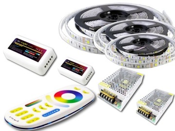 ZESTAW taśm LED RGBW IP65 Mi-Light PREMIUM 15m