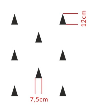 Булочки - Трафарет для росписи треугольников СКАНДИ