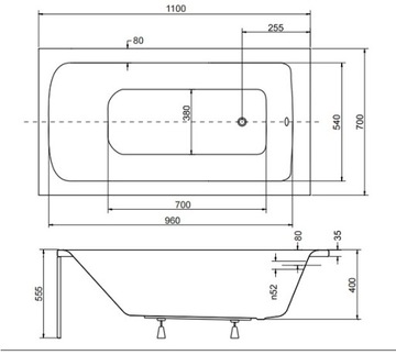 фото ориг. №7, Salon - trough - screen 110x70 hull siphon automobile