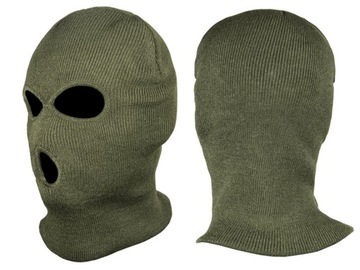 KOMINIARKA ZIMOWA 3 OTWORY CZAPKA BALACLAVA AKRYL MIL-TEC OLIVE