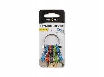 Nite Ize S-Biner KeyRing karabinek z blokadą STAL