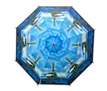 Детский зонт большой, автоматический, вертолет