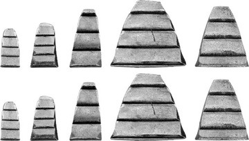 НАБОР МОЛОТНЫХ КЛИНОВ ИЗ 10 СТАЛЬНЫХ ШТ.