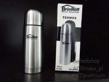 СТАЛЬНОЙ ТЕРМОС 0,35 Л ИДЕАЛЕН ДЛЯ ПОЕЗДОК 3/ 4401