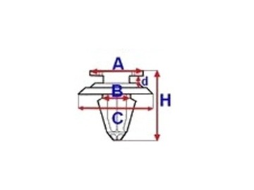 ШПИЛЬКИ ОБИВКИ ДВЕРИ ЗАЖИМЫ MERCEDES W163 ML