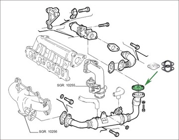 Заглушка EGR 1.9 2.4JTD ALFA ROMEO 147 156 159 166