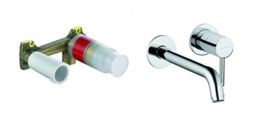 фото ориг. №15, Washbasin faucet wall-mounted hidden kludi bozz 2 holes