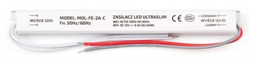 УЛЬТРАТОНКИЙ БЛОК ПИТАНИЯ трансформатор 12В 24Вт 2А LED