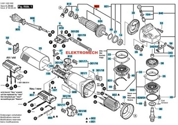 ЗАМЕНА РАБОТЫ BOSCH GWS 11-125 CI CIE CIH