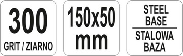 OSTRZAŁKA OSEŁKA DIAMENTOWA BLOK STALOWY 150X50MM