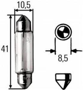 Żarówka NARVA 12V 10W RURKA 41MM C10W