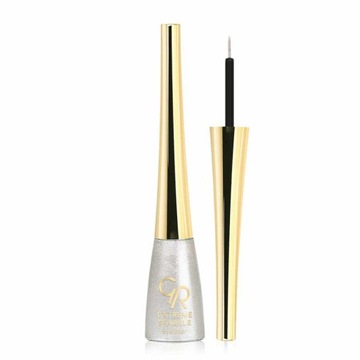 GOLDEN ROSE BROKATOWY EYELINER W PĘDZELKU EXTREME SPARKLE 101 srebrny