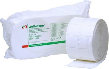 Целлюлозные тампоны Zelletten без пыли в рулоне, прочные, 12 слоев, 1000 шт.