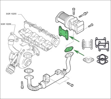 Заглушки EGR ALFA ROMEO FIAT 1.9JTDM OPEL 1.9CDTi