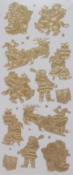 STICKERSY NAKLEJKI Gwiazdorki mikołaje