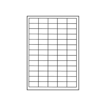 ETYKIETY SAMOPRZYLEPNE A4 - 38x21,2mm 50ark.