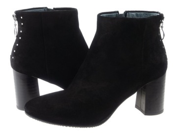 Туфли Ryłko, ботильоны 7ПВЕ6, черный бархат, кожа 40