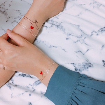 Paperself tatuaż Love naklejane na rękę plecy tymczasowy wodny