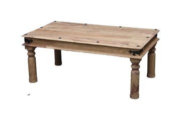 STOLIK Kawowy Drewniany ŁAWA Drewniana Lite Drewno Palisander LEEDS BGM24