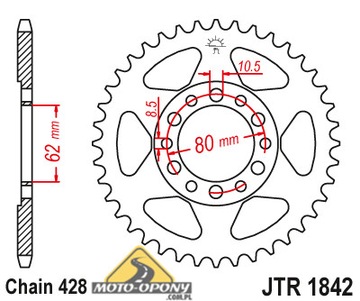 Zestaw napęd-owy Yamaha XT 350 Zębatki + Łańcuch X-Ring GOLD !!!!