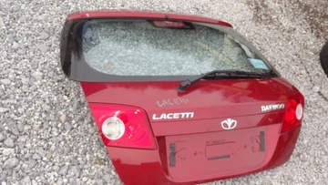 VÍKO KUFRU ZADNÍ DAEWOO LACETTI HB SKLO (OKNO) ČERVENÁ