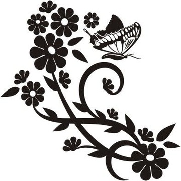 Naklejka na ścianę ścienna - Motylkowa fantazja 47