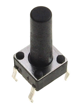 Przełącznik TACT SWITCH 6x6mm h= 13mm 100szt mikro przełącznik (2350)