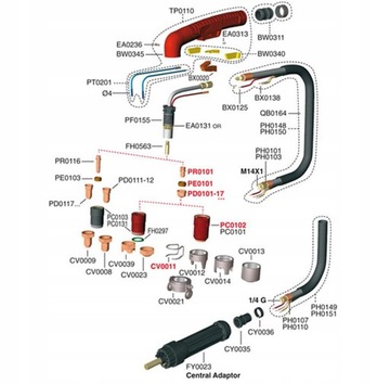 A101 Держатель для резки TRAFIMET 6 м PLASMA CABLE