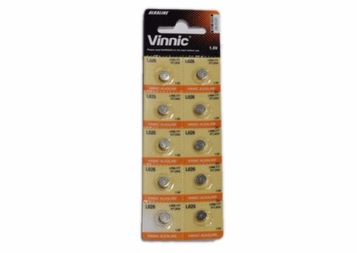 100x Bateria Baterie VINNIC L626 AG4 LR66 SR626 37