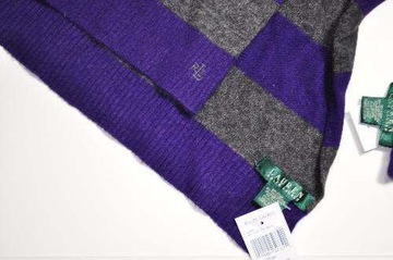 RALPH LAUREN CABLEKNIT SZALIK,REKAWICZKI ONE SIZE NOWE