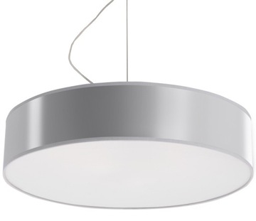 Lampa sufitowa wisząca ARENA 45cm szara okrągła do korytarza led SOLLUX