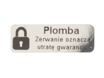 PLOMBY GWARANCYJNE STICKERY 15x5mm VOID 3M 250szt