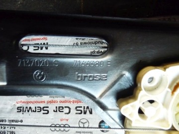 BMW X5 E70 MECHANIZMUS OKNO PRAVÝ PŘEDNÍ 7166380