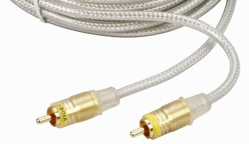 Kabel 1x Cinch RCA M/M Gold 2xEkran HQ 3m. THOMSON