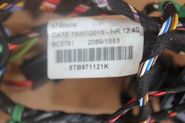 ЖГУТ ДВЕРЕЙ ПЕРЕДНИЙ ЛЕВ VW TOURAN 5TB971121K