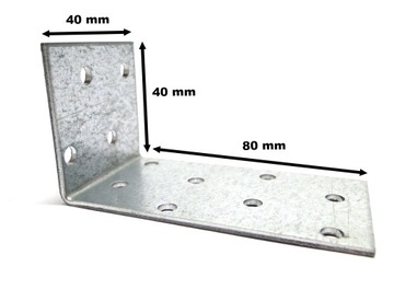 KĄTOWNIK MONTAŻOWY ŁĄCZNIK CIESIELSKI 40x80x40x2