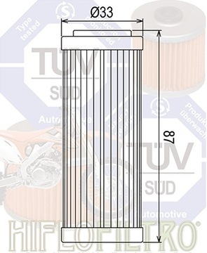 Масляный фильтр HIFLOFILTRO HF652 KTM 250 350 400 450