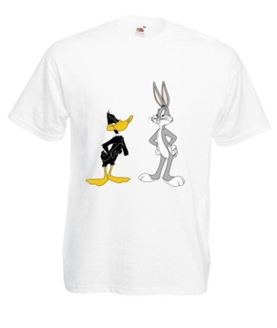 MĘSKA KOSZULKA KRÓLIK BUGS DAFFY KACZOR WZORY
