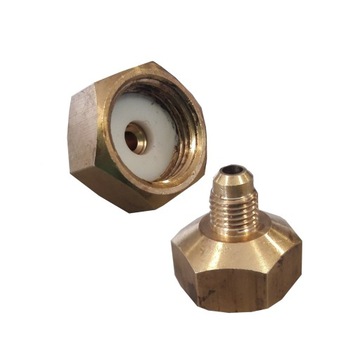 redukcja adapter butli r32 lewy gwint